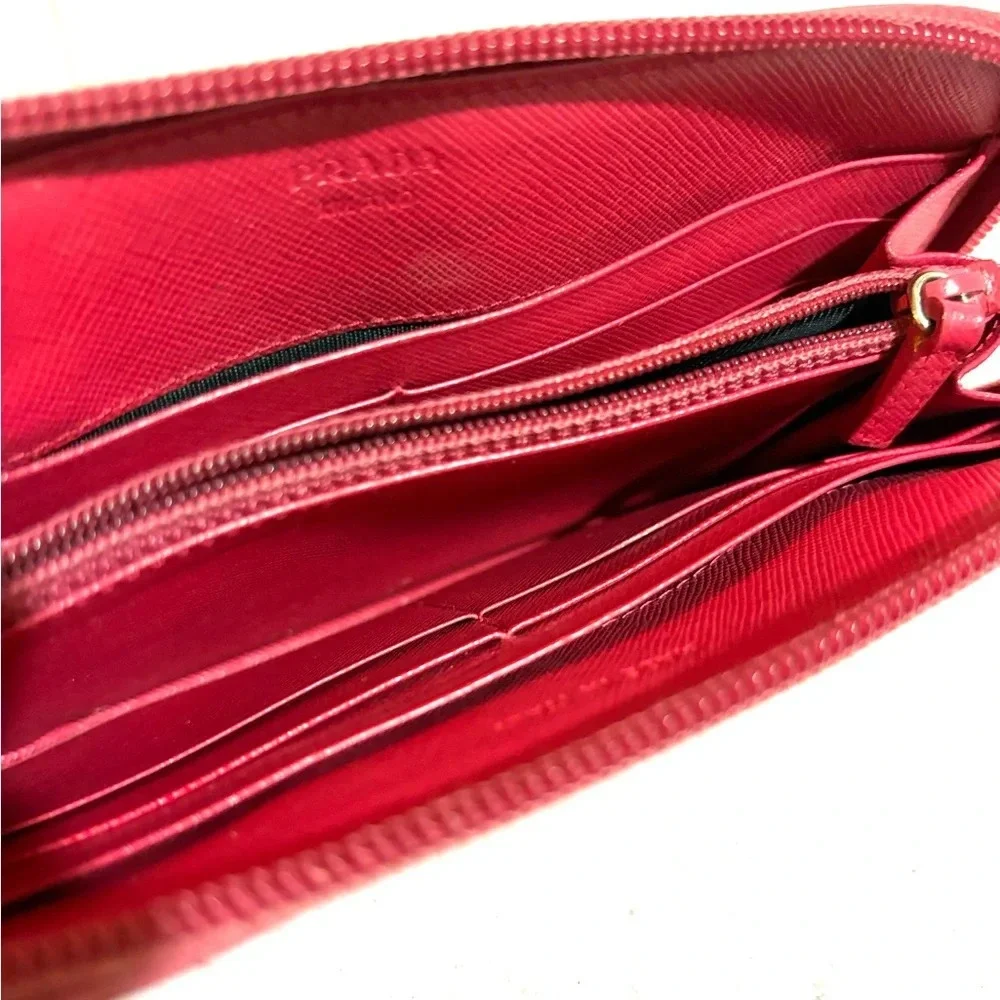 Prada  tessuto black nylon logo wallet